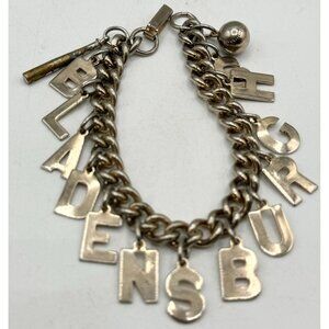 Vintage baseball Bladensburgh charm bracelet